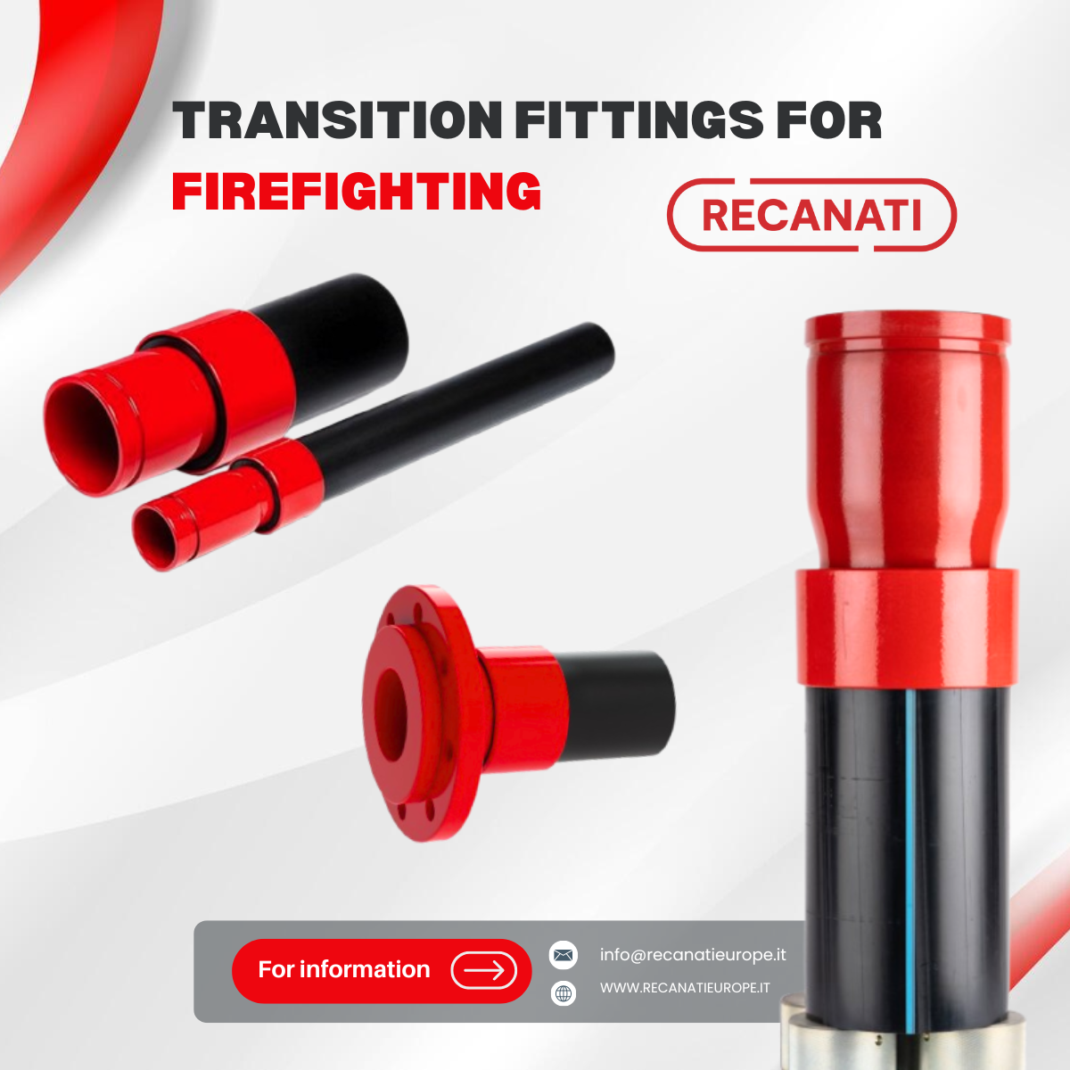 Transition fittings for firefighting - Recanati